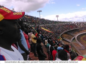 ex&eacute;cution hymne supporters lions indomptables